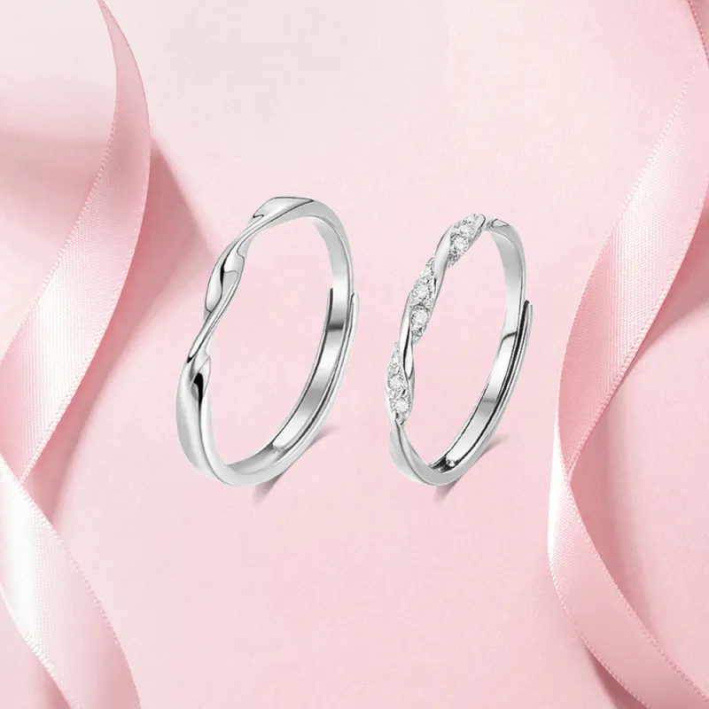 KUMET Sterling Silver Rings Unisex # Sweet Love Confession-4