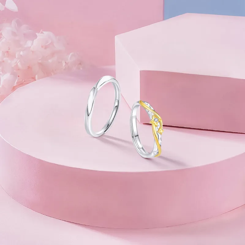 KUMET Sterling Silver Rings Unisex-2