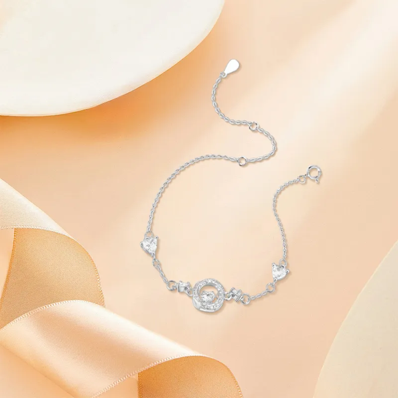 KUMET Sterling Silver Bracelets Women's-3