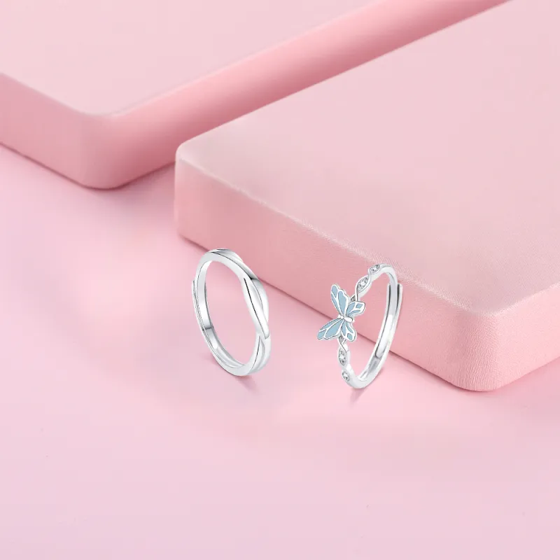 KUMET Sterling Silver Rings Unisex-2