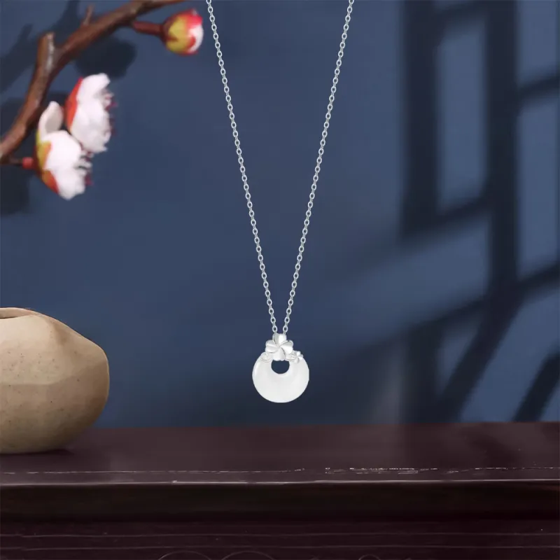 KUMET S925 Silver Necklaces Women's Couple Birthday Gift For Anniversary-2