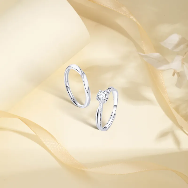 KUMET Sterling Silver Rings Unisex-3