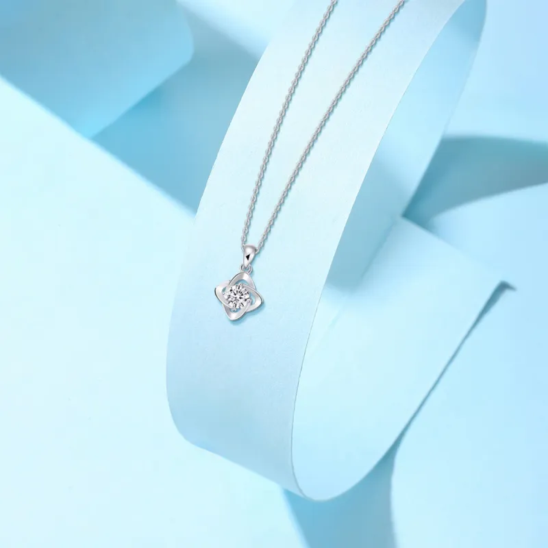 KUMET Zircon Necklaces Women's Couple's Birthday Anniversary Gift-1