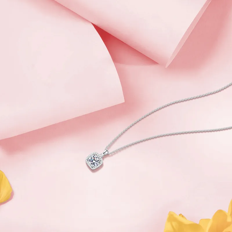 KUMET Zircon Necklaces Women's Same For Couples-1