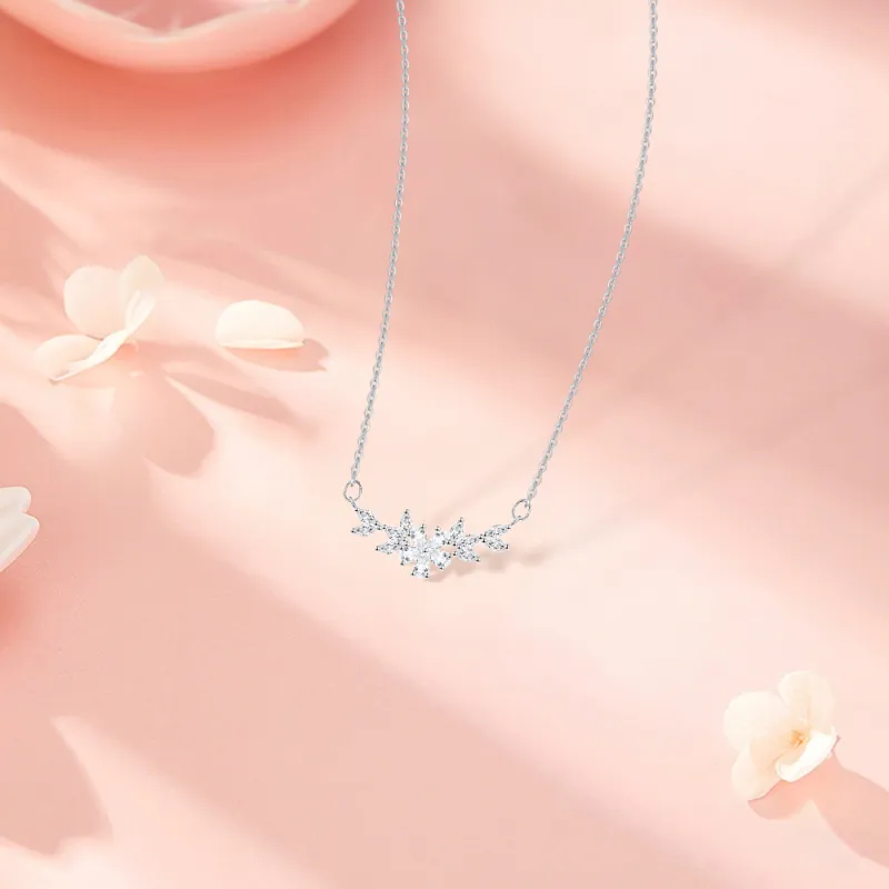 KUMET Sterling Silver Necklaces Women's-3