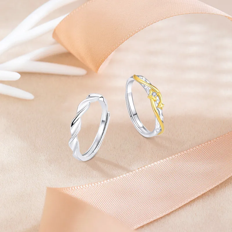 KUMET Sterling Silver Rings Unisex-3