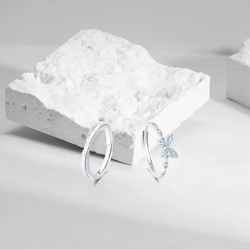 KUMET Sterling Silver Rings Unisex-2