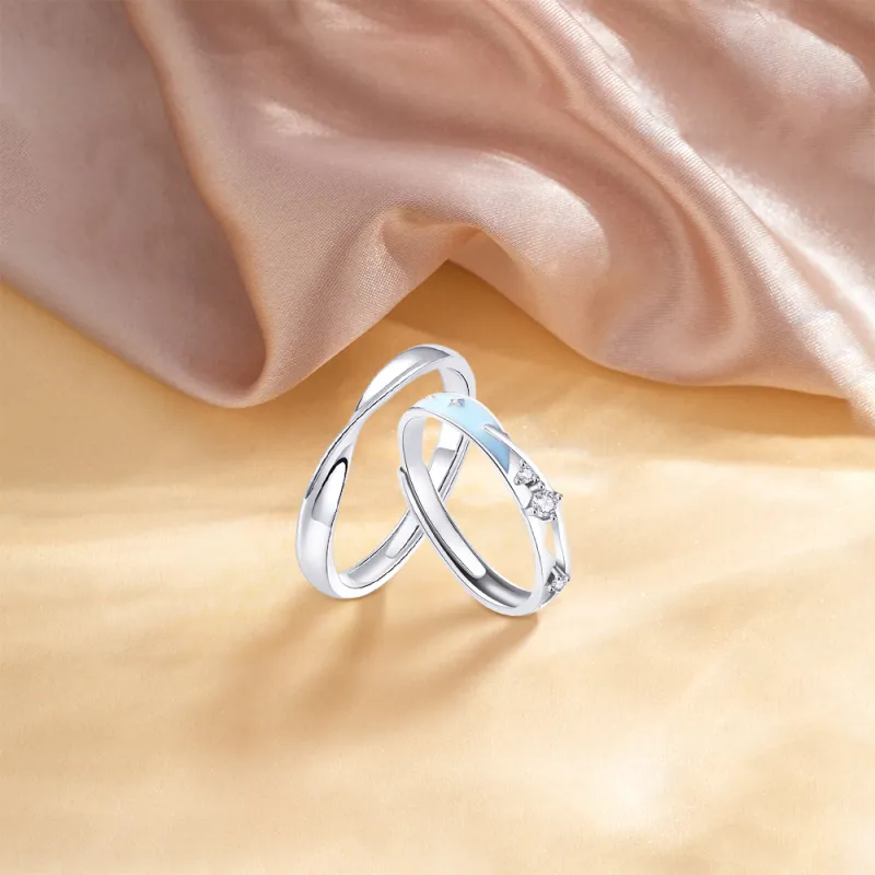 KUMET Sterling Silver Rings Unisex-4