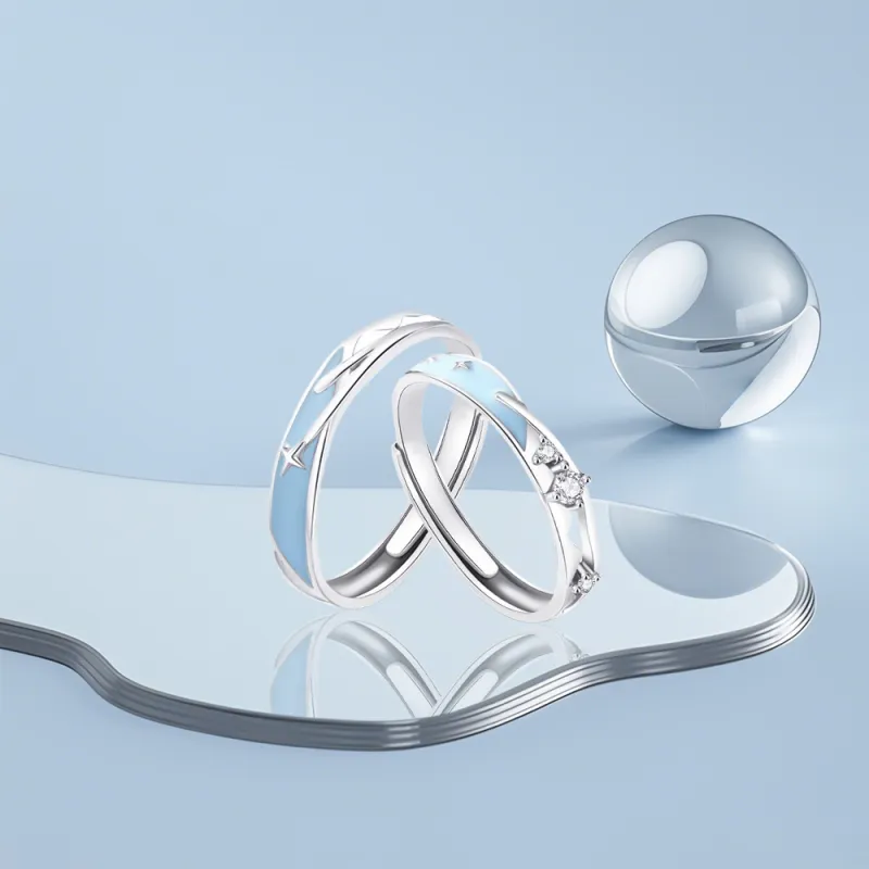 KUMET Sterling Silver Rings Unisex-4