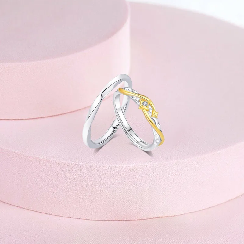KUMET Sterling Silver Rings Unisex-4
