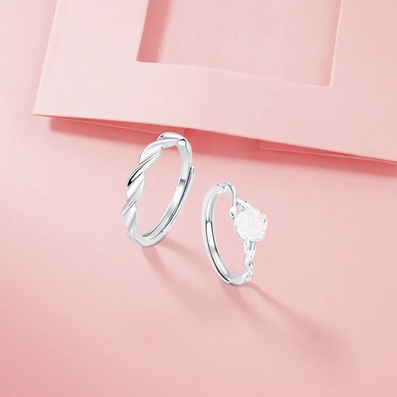 KUMET Sterling Silver Rings Unisex-3