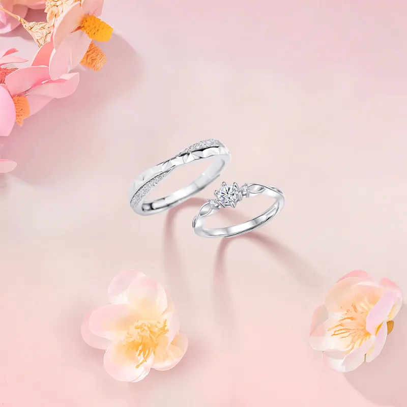 KUMET Sterling Silver Rings Unisex Anniversary Birthday Gift-3