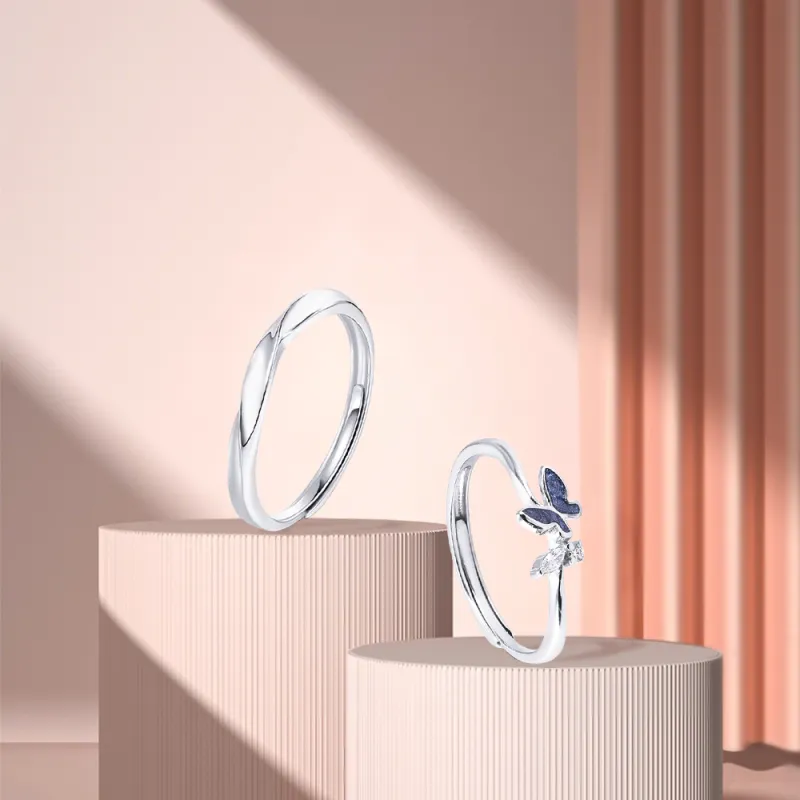 KUMET Sterling Silver Rings Unisex-3