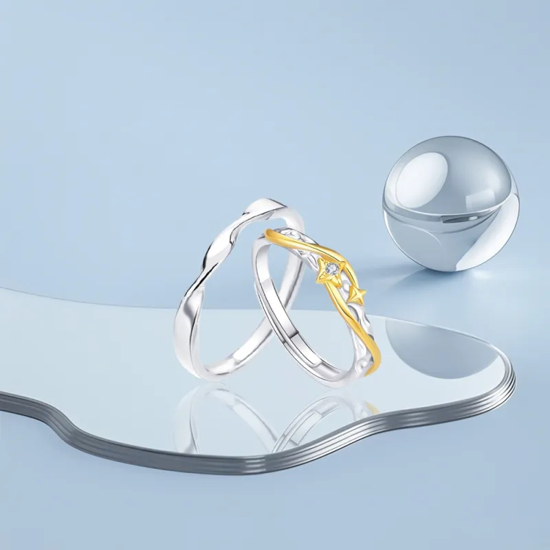 KUMET Sterling Silver Rings Unisex-4