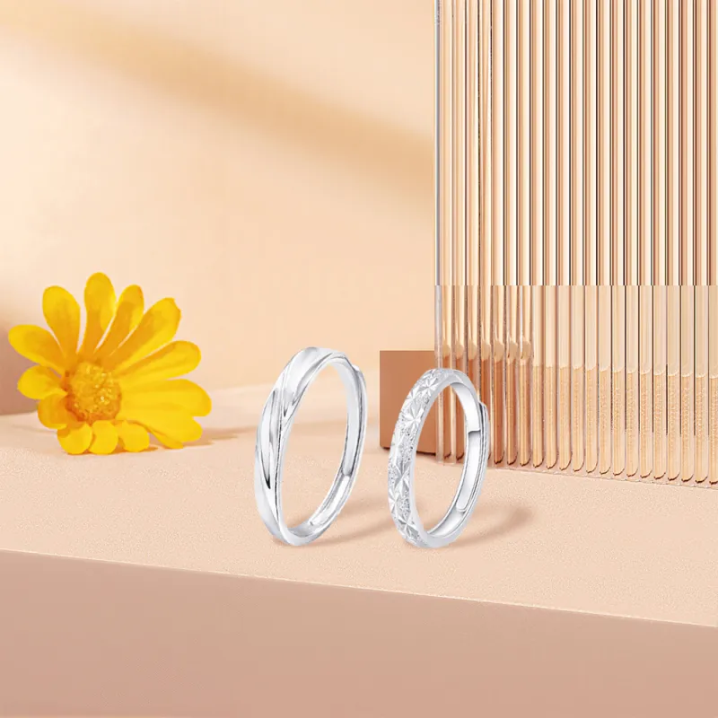 KUMET S999 Fine Silver Rings Unisex-3