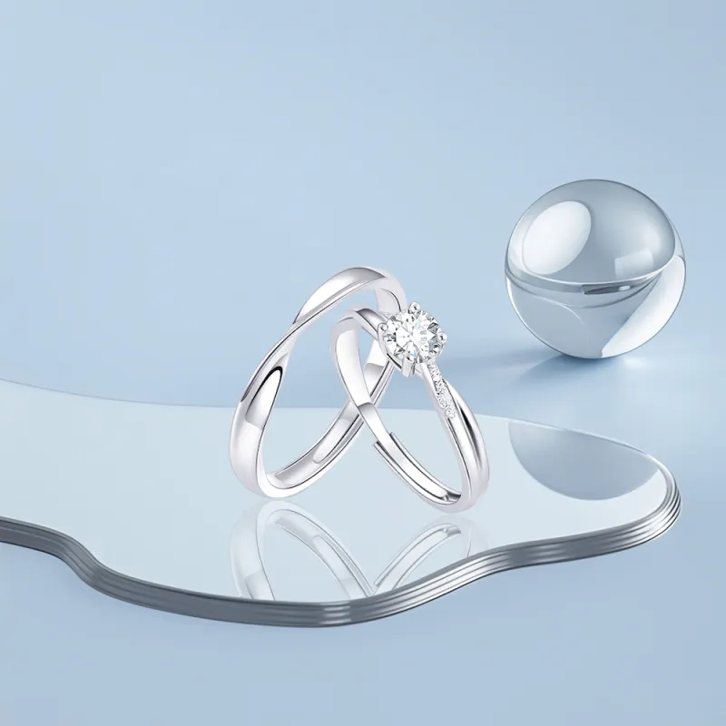 KUMET Sterling Silver Rings Unisex-4