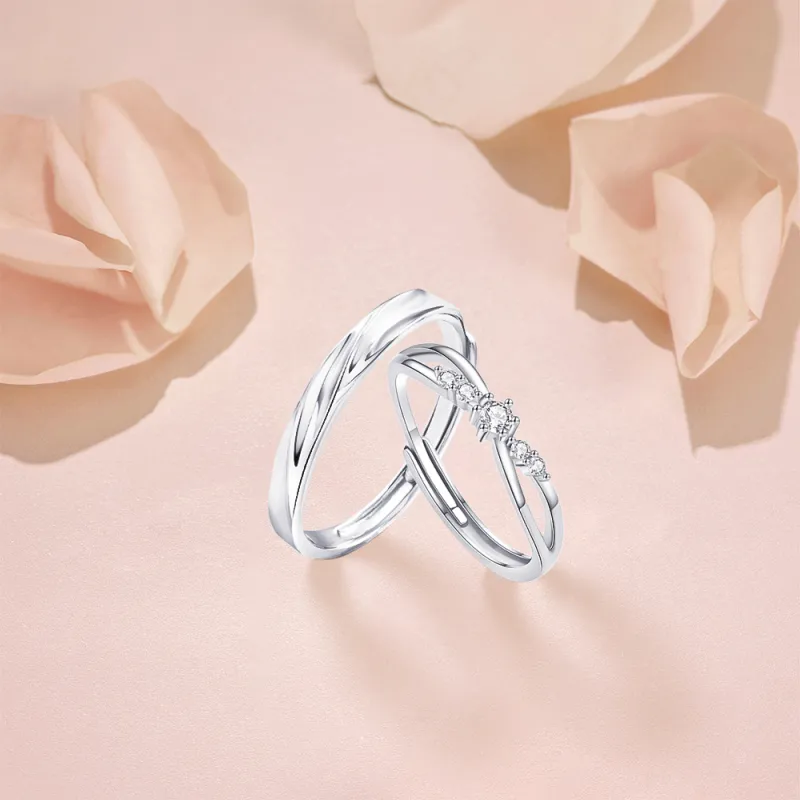 KUMET Sterling Silver Rings Unisex-4