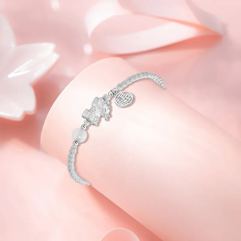 KUMET Sterling Silver Bracelets Women's Anniversary Birthday Anniversary Gift-2