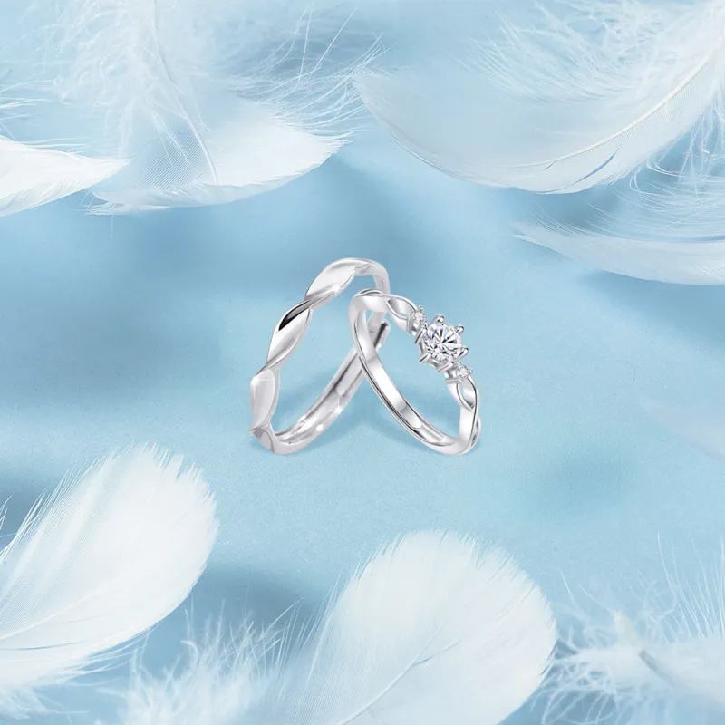 KUMET Sterling Silver Rings Unisex-2