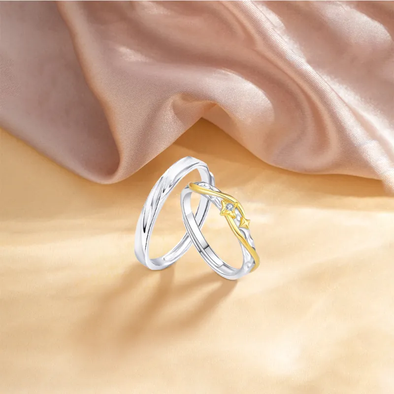 KUMET Sterling Silver Rings Unisex-4