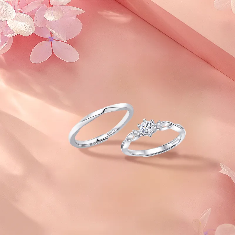 KUMET Sterling Silver Rings Unisex-3