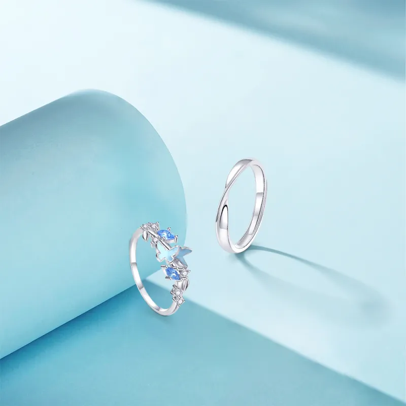 KUMET Sterling Silver Rings Unisex-3