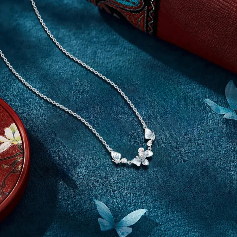KUMET Zircon Necklaces Women's Couple's Anniversary Gift-4