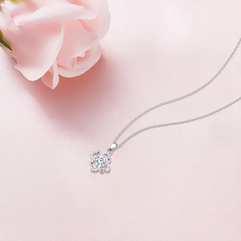 KUMET Sterling Silver Necklaces Women's Same For Couples-4