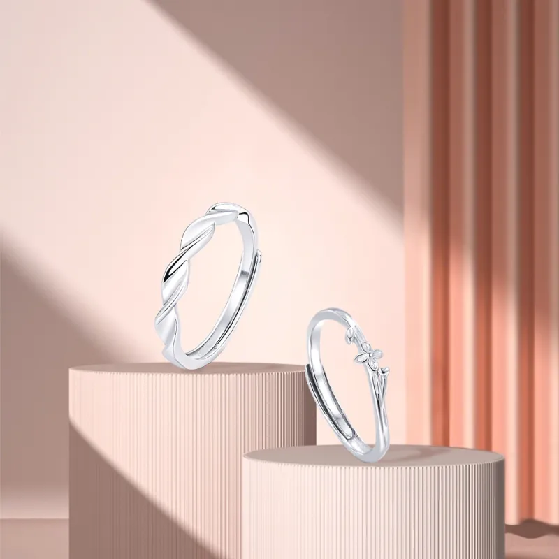 KUMET Sterling Silver Rings Unisex-2