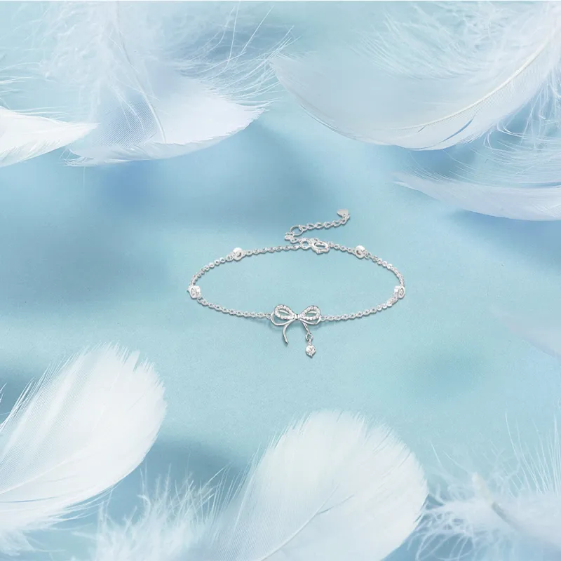 KUMET Sterling Silver Bracelets Women's Couple Birthday Gift For Anniversary-3