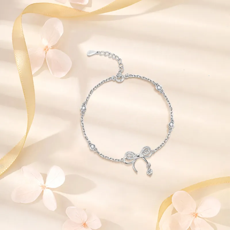 KUMET Sterling Silver Bracelets Women's Couple Birthday Gift For Anniversary-4