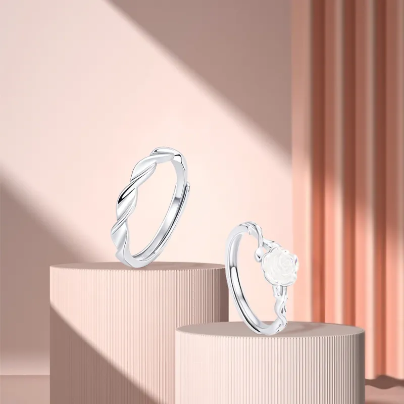 KUMET Sterling Silver Rings Unisex-2
