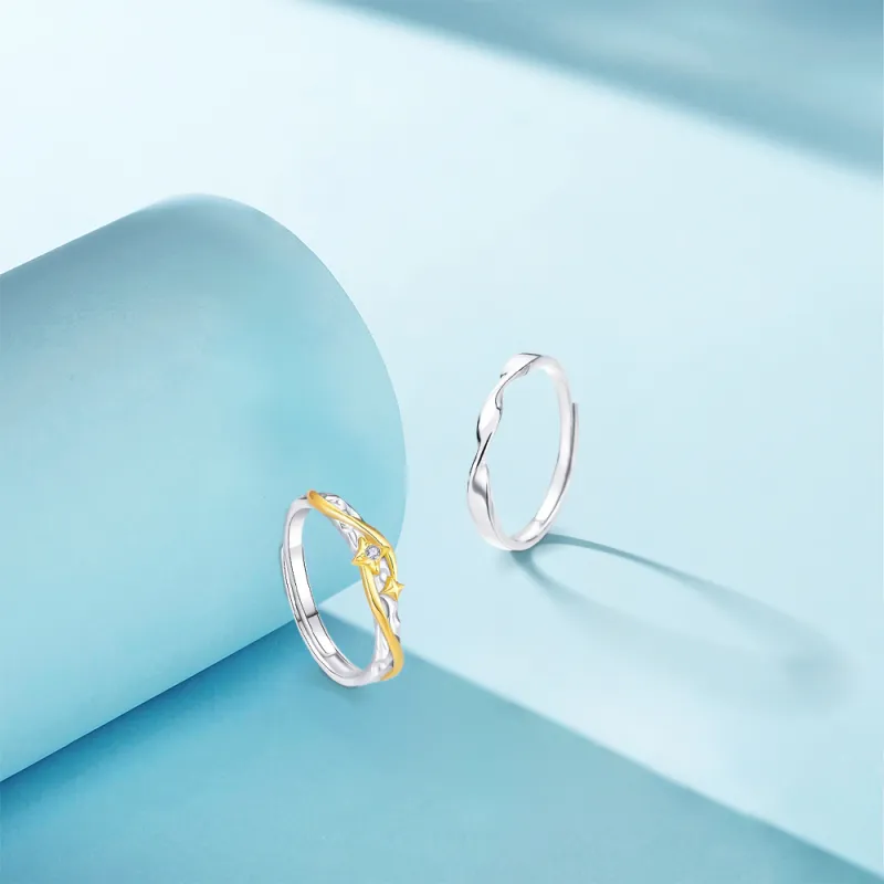 KUMET Sterling Silver Rings Unisex-2