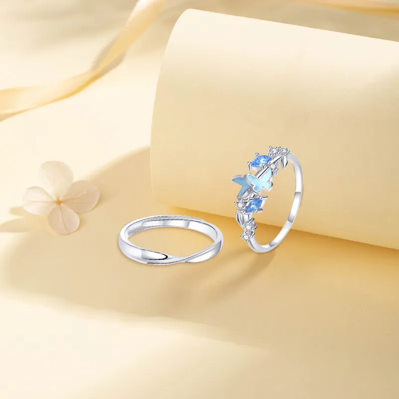 KUMET Sterling Silver Rings Unisex-2