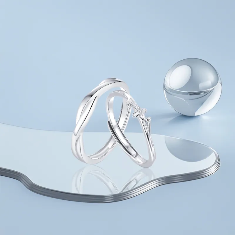 KUMET Sterling Silver Rings Unisex-4