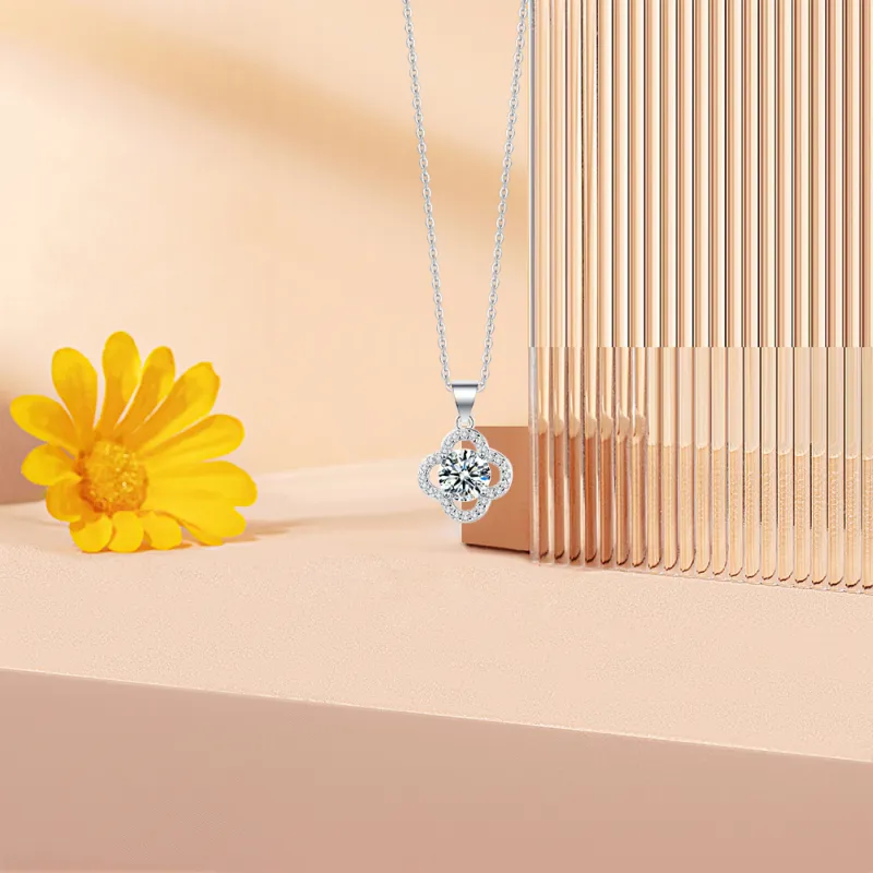 KUMET Zircon Necklaces Women's Same For Couples-1