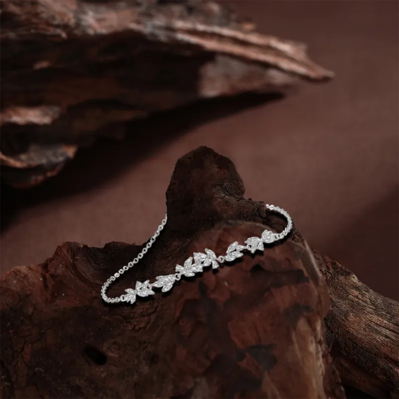 KUMET Zircon Bracelets Women's Same For Couples-4