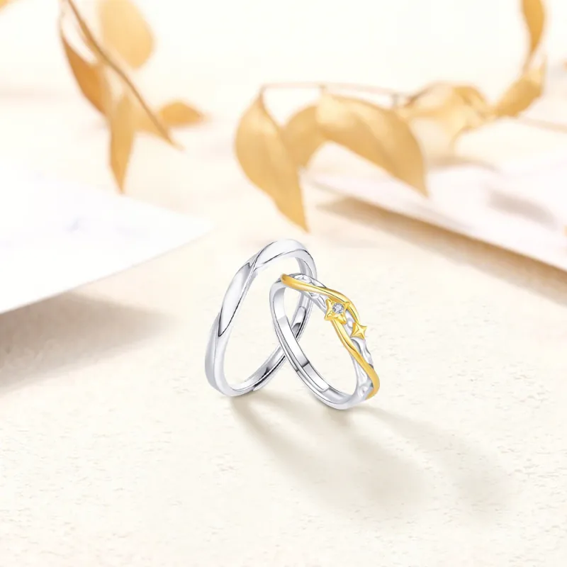 KUMET Sterling Silver Rings Unisex-4
