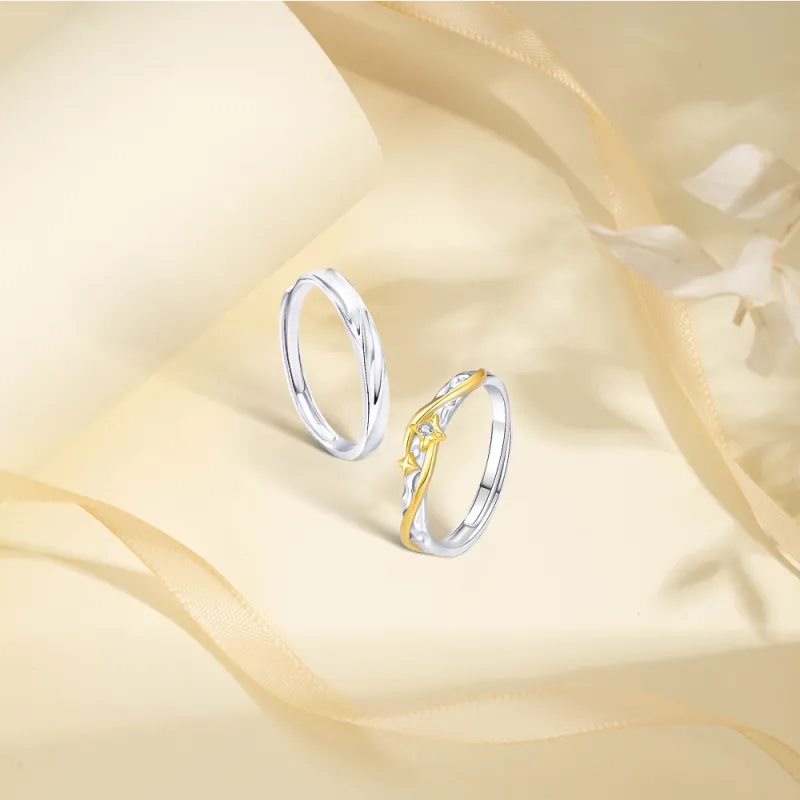 KUMET Sterling Silver Rings Unisex-2