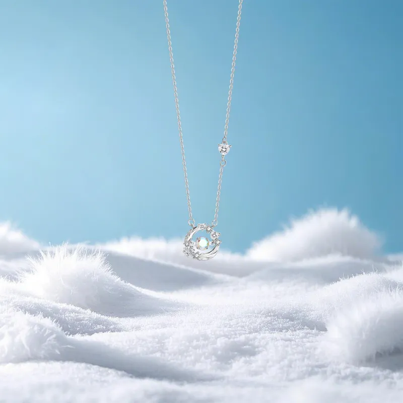 KUMET Sterling Silver Necklaces Women's-4