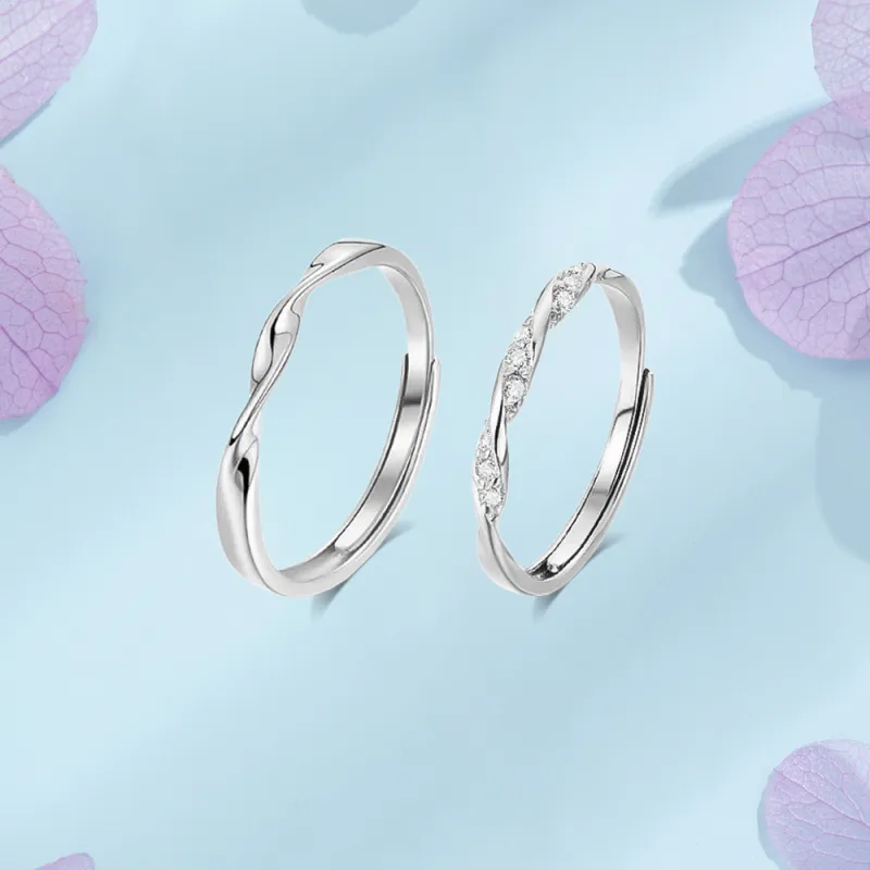 KUMET Sterling Silver Rings Unisex # Sweet Love Confession-5