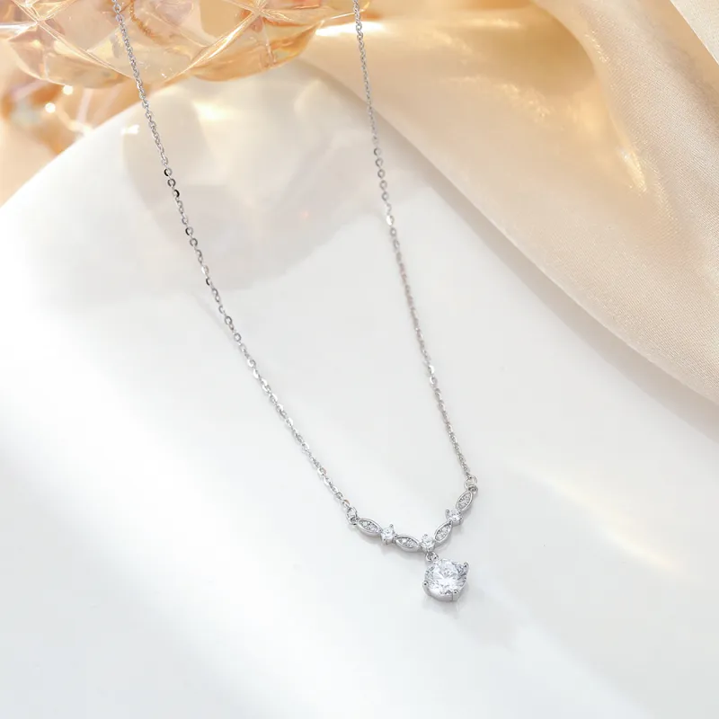 KUMET Sterling Silver Necklaces Women's Anniversary Love Confession Box-7