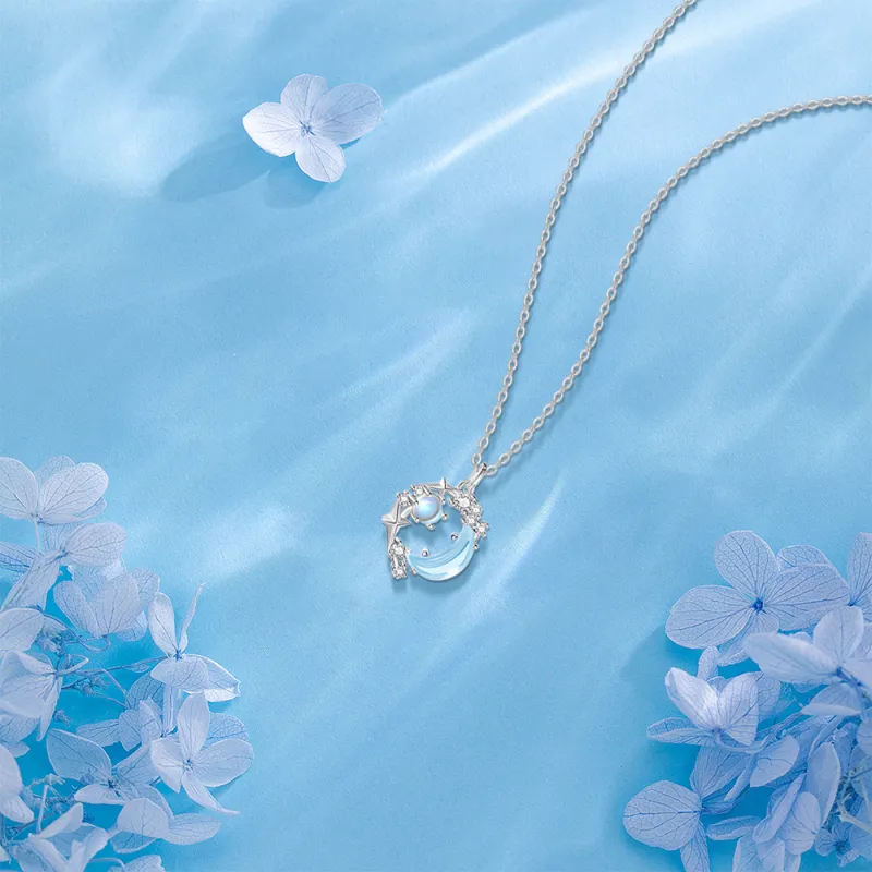 KUMET Zircon Necklaces Women's Same For Couples-2