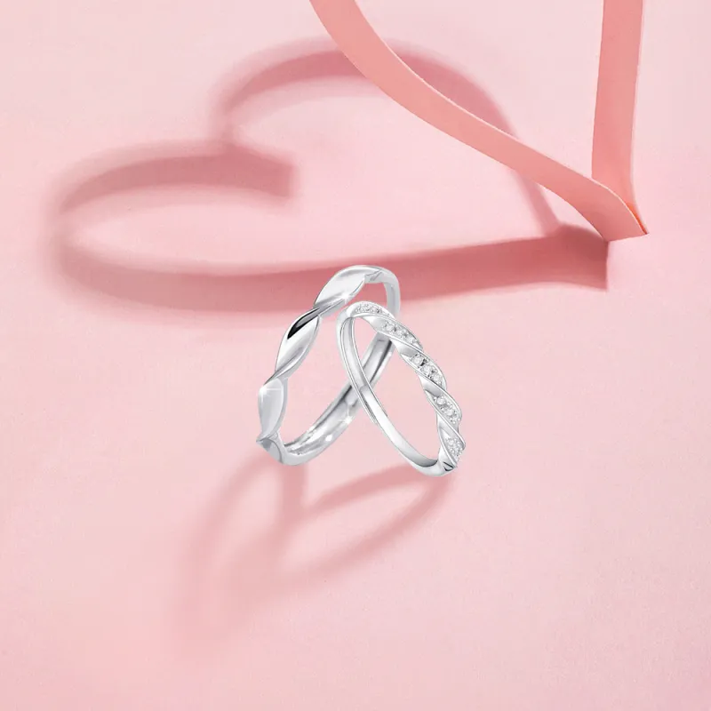 KUMET Sterling Silver Rings Unisex-4