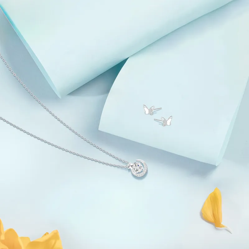 KUMET Sterling Silver Necklaces Women's Anniversary Birthday Gift-2
