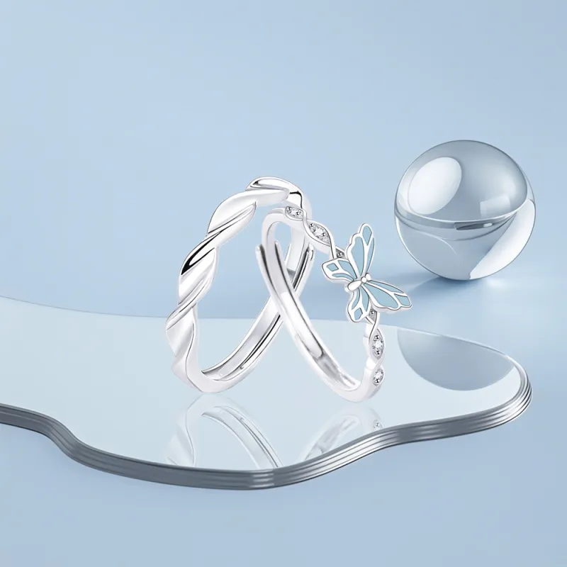 KUMET Sterling Silver Rings Unisex-4