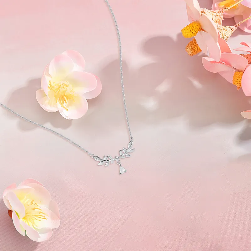KUMET Sterling Silver Necklaces Women's-5