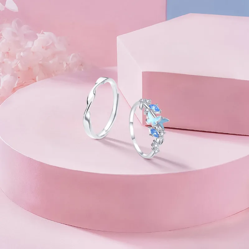 KUMET Sterling Silver Rings Unisex-2