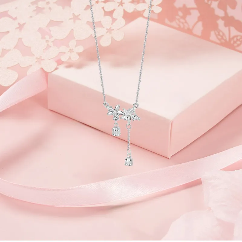 KUMET Sterling Silver Necklaces Women's-4