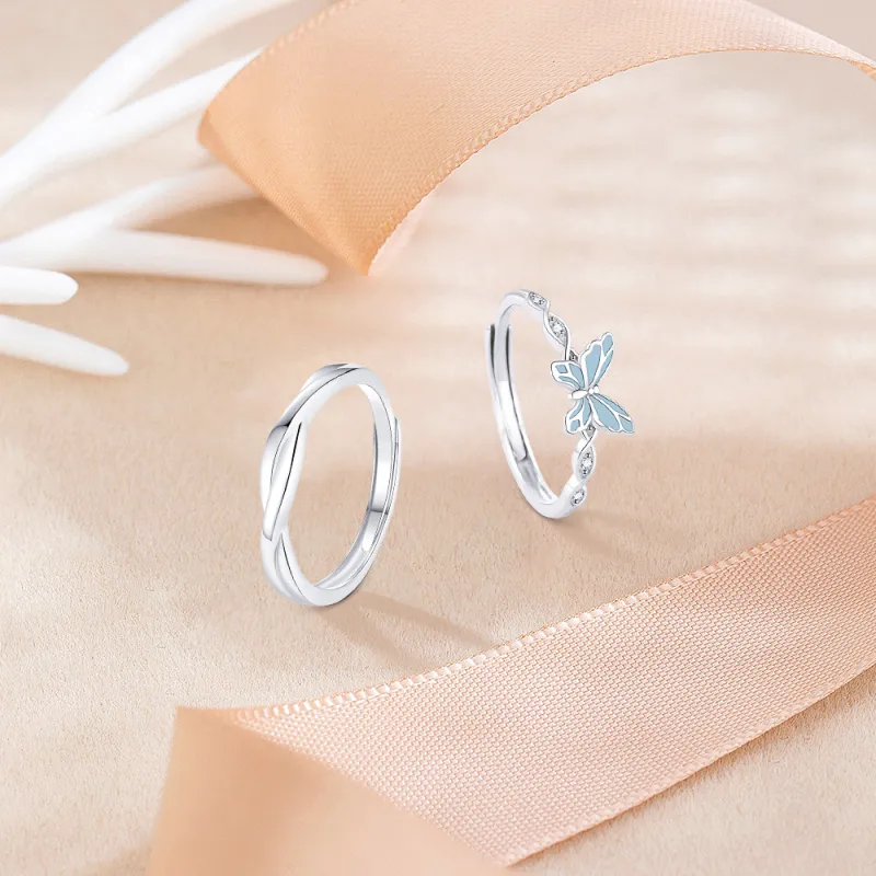 KUMET Sterling Silver Rings Unisex-3